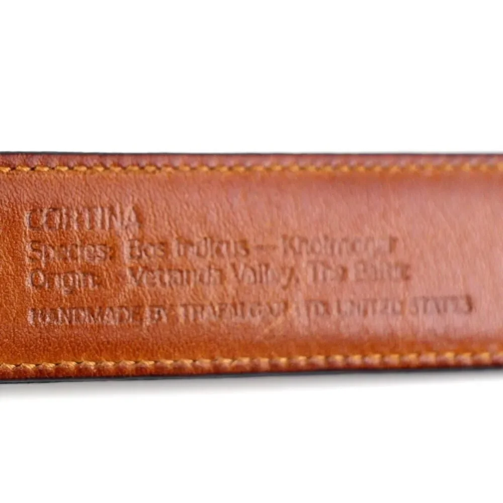 Trafalgar BLACK GENUINE LEATHER 1 1/8
